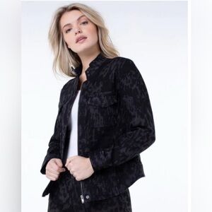 Liverpool Flight Jacket in Licorice Size Large